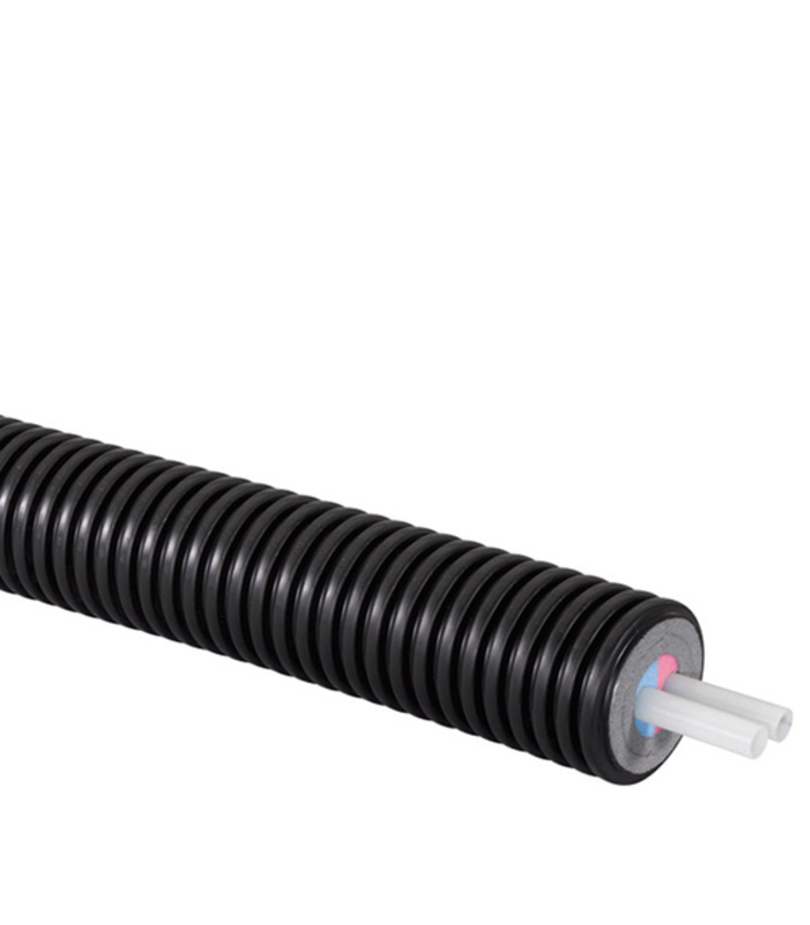 Труба ПНД PE-Xa Uponor Ecoflex Varia Twin (1018238) теплоизолированная 2х25х2,3/140 мм PN6