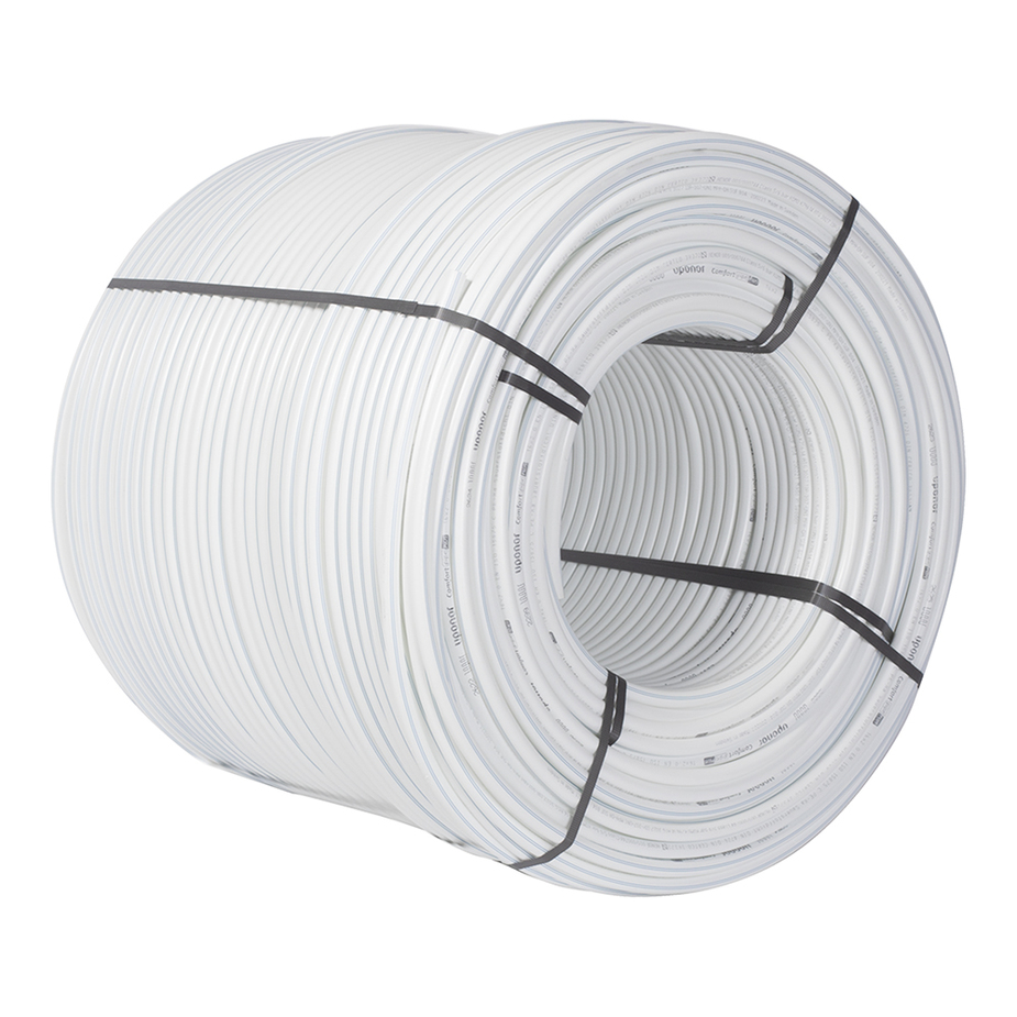 Труба из сшитого полиэтилена PE-Xa Uponor Comfort Pipe Plus (1062046) 16 х 2,0 мм PN6 белая (640 м)